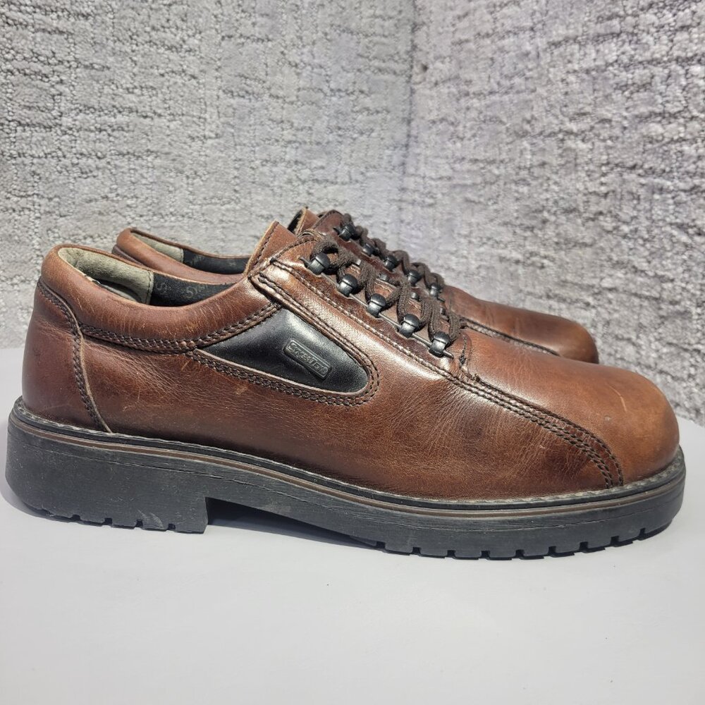 Josef Seibel Men's Size EU 41 US 9 Brown Leather Oxford Lace Up Oxford Shoes - Picture 6 of 10